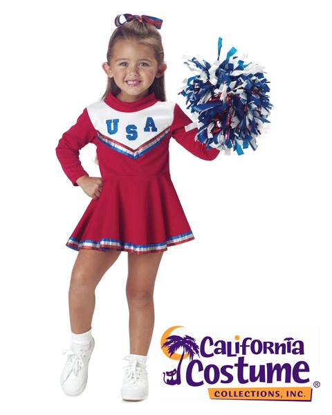 Patriotic Cheerleader Costume For Toddler