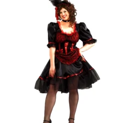 Adult Saloon Girl Plus Costume