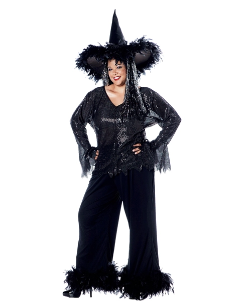 Glamour Witch Plus Size Costume For Women