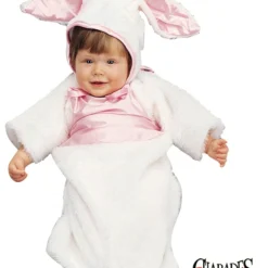 Plush Bunny Bunting Costume For Newborn Infant
