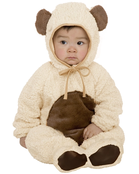 Microfiber Oatmeal Bear Costume For Toddler