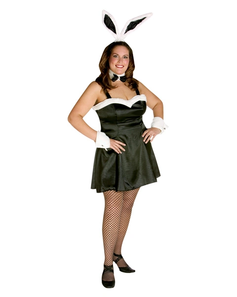 Plus Size Cocktail Hunny Black Costume For Adult
