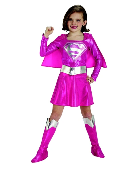 Pink Supergirl Costume For Toddler