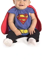 Superman Costume Bib