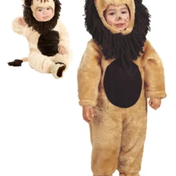 Microfiber Plush Lion Costume For Newborn/Infant
