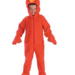 Deluxe Plush Elmo Costume For Toddlers