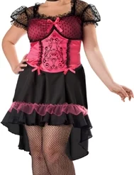Saloon Gal Plus Size Costume