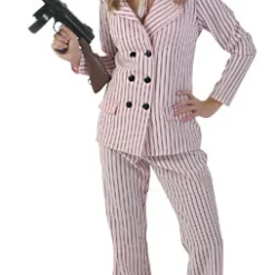 Plus Size Pink Gangster Moll Costume